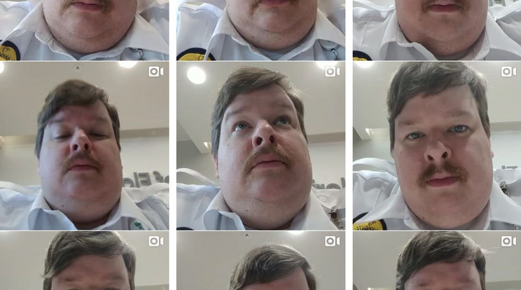 Doug, vagyis Paul Flart videóit százezrek nézték /Fotó: Instagram