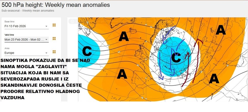 Česti prodori hladnijeg vazduha