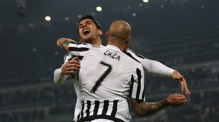 Zaza és Morata legjobb barátok lettek Torinóban /Fotó: AFP