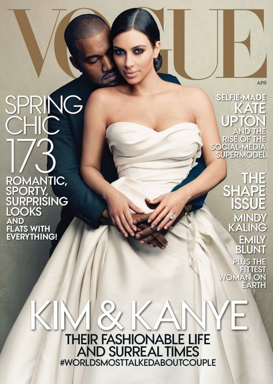 Kim Kardashian i Kanye West na okładce "Vogue"