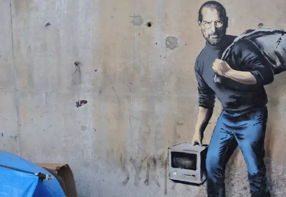 Banksy za pomocą Steve'a Jobsa genialne podsumował sprawę imigrantów. Jego dzieło ma wielką moc