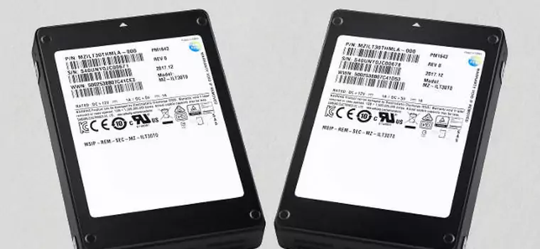 Samsung uruchamia produkcję PM1643. To dysk SSD o pojemności ponad 30 TB