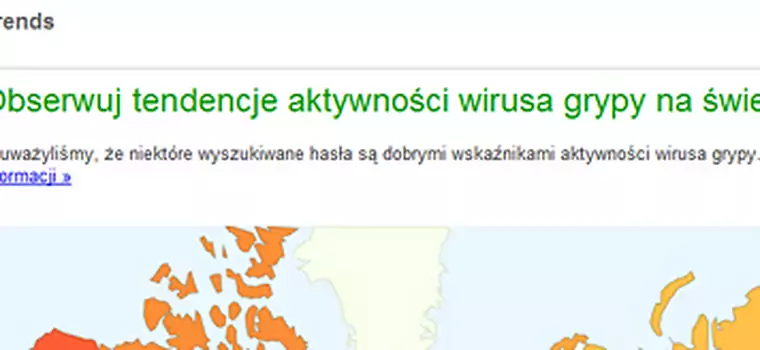 Google Flu Trends: obserwuj aktywność wirusa grypy w Polsce i na świecie