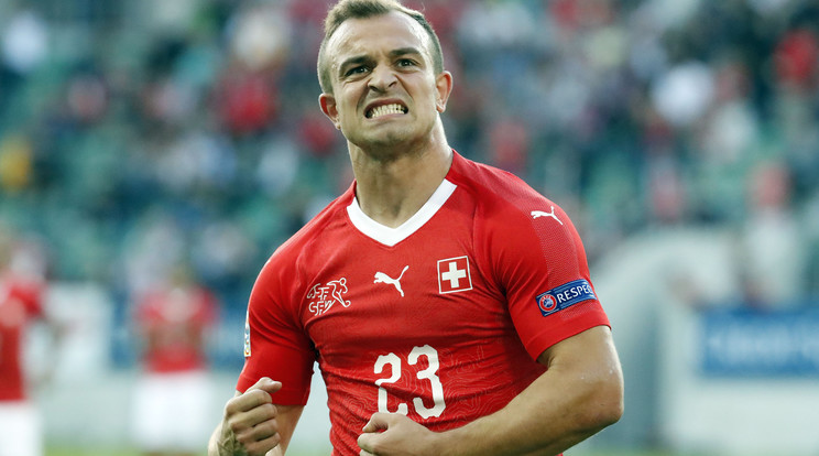 A koszovói albán származású Xherdan Shaqiri a svájci válogatottban játszik /Fotó: Northfoto