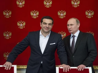 Premier Grecji Alexis Tsipras z prezydentem Rosji
