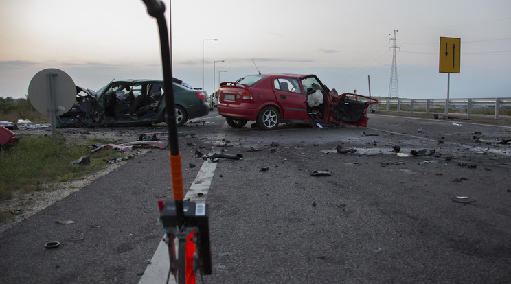 Halálos baleset Ceglédnél / Fotó. Police.hu