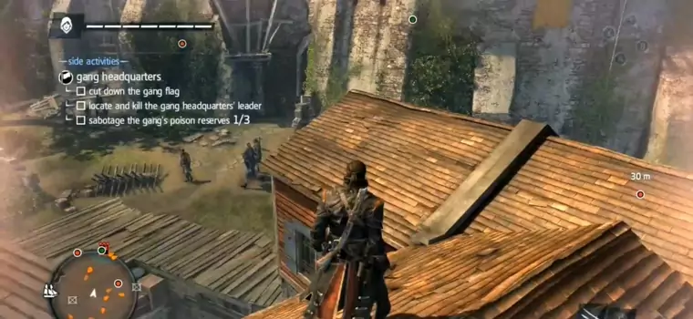 Gameplay z Assassin's Creed: Rogue - walka na lądzie