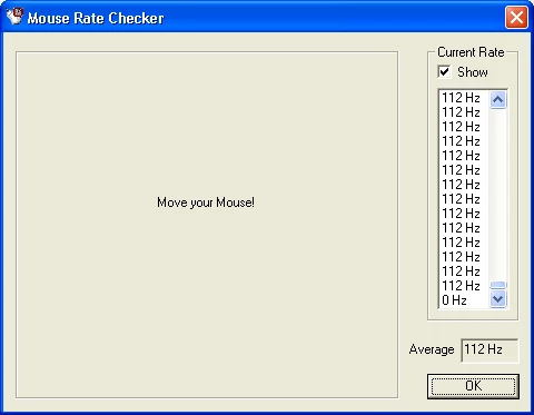 Mouse Rate Checker - Trekker (PS/2)