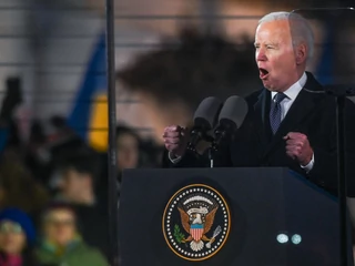 Amerykański prezydent Joe Biden mówi w Warszawie o wsparciu dla Ukrainy (21.02.2023)