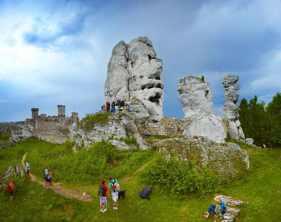 Podzamcze, ruiny zamku Ogrodzieniec