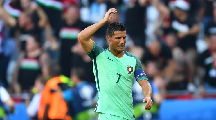 Ronaldo kiborult, hogy nem győzték le a magyarokat /Fotó: AFP