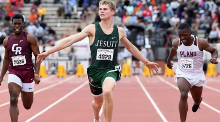 A 18 éves Matthew Boling 9.98 másodperccel minden idők leggyorsabb középiskolai 100 méteres futását produkálta / Fotó:Youtube.com