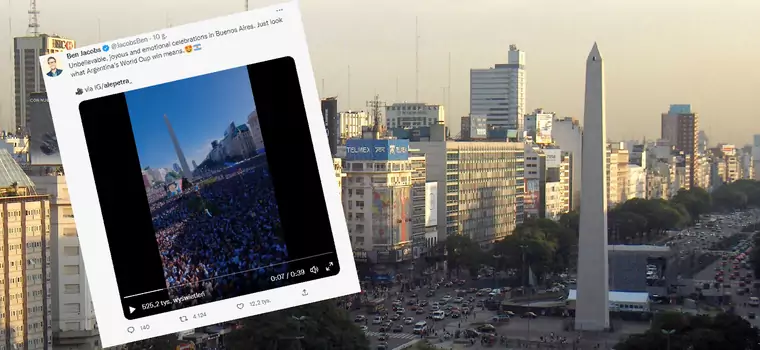 Niesamowite nagranie z drona pokazujące radość Argentyńczyków. Trudno uwierzyć, że jest prawdziwe [WIDEO]