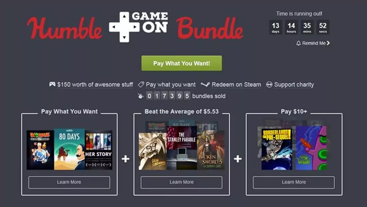 Humble Game On Bundle - osiem świetnych gier za niecałe 40 złotych