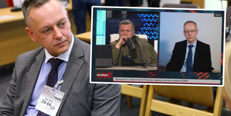 Najpierw uciekł na Białoruś. Teraz polski sędzia wystąpił u "medialnego żołnierza Putina"