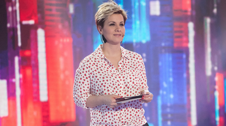 Ábel Anitának 
nagyon kellett 
figyelnie, nehogy a verseny 
hevében elkiabálja magát  /Fotó: TV2