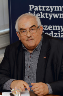 Andrzej Porawski dyrektor Związku Miast Polskich, przedstawiciel komitetu inicjatywy ustawodawczej prezentujący projekt nowelizacji ustawy o dochodach JST w Sejmie