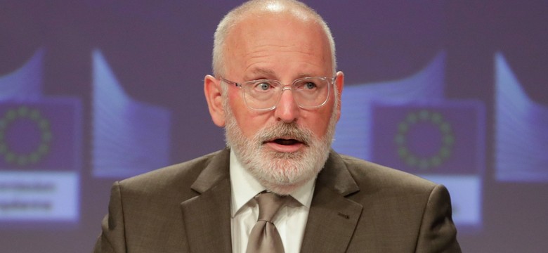 Timmermans o praworządności w Polsce. Szymański: mówił o "kampanii pomówień" polskich sędziów