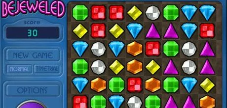 Screen z gry "Bejeweled"