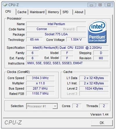 Podkręcanie – procesor. Foxconn G33M