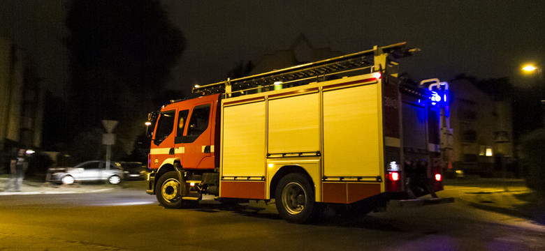Pożar altany w Krakowie, jedna osoba nie żyje
