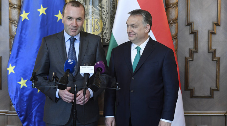Manfred Weber és Orbán Viktor miniszterelnök kapcsolata jelentősen megromlott az elmúlt időszakban /Fotó: MTI - Koszticsák Szilárd