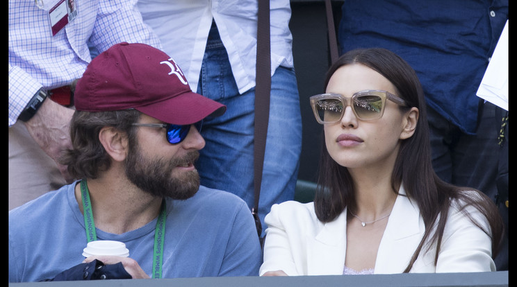 Irina Shayk és Bradley Cooper a Wimbledonon/Fotó:Northfoto