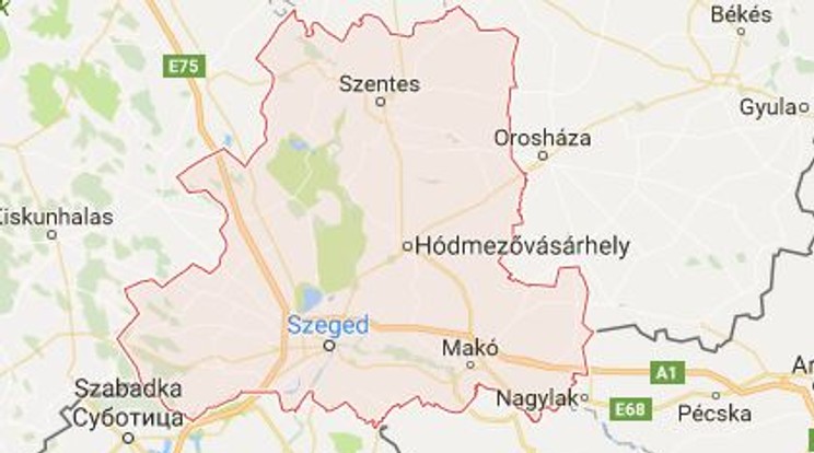 Csongrád megyét átneveznék /Illusztráció: Google Maps