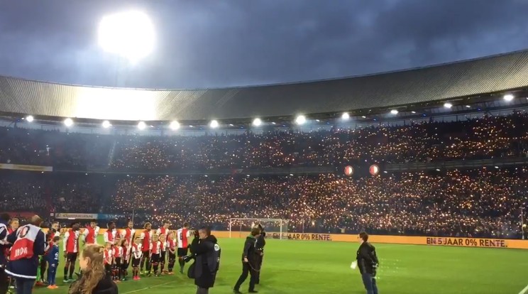 A Feyenoord szurkolók alaposan kitettek magukért /Fotó: Twitter