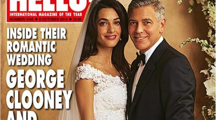 Íme Clooneyék első esküvői fotója