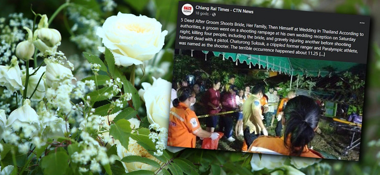Horror na weselu w Tajlandii. Były żołnierz zabił świeżo poślubioną żonę i gości