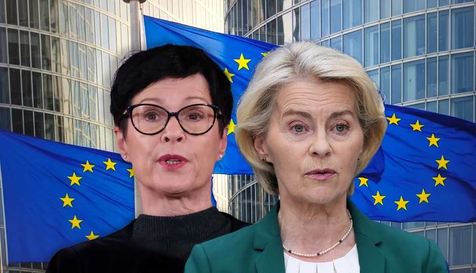 Marta Kos i Ursula fon der Lajen