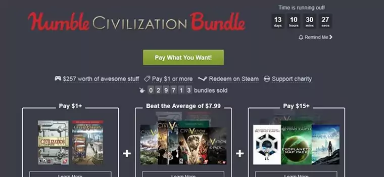 Humble Civilization Bundle - solidna paczka gier dla miłosników strategii za grosze