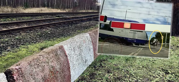 Na hulajnodze zignorował szlabany. Pociąg minął go o"grubość kartki" [WIDEO]