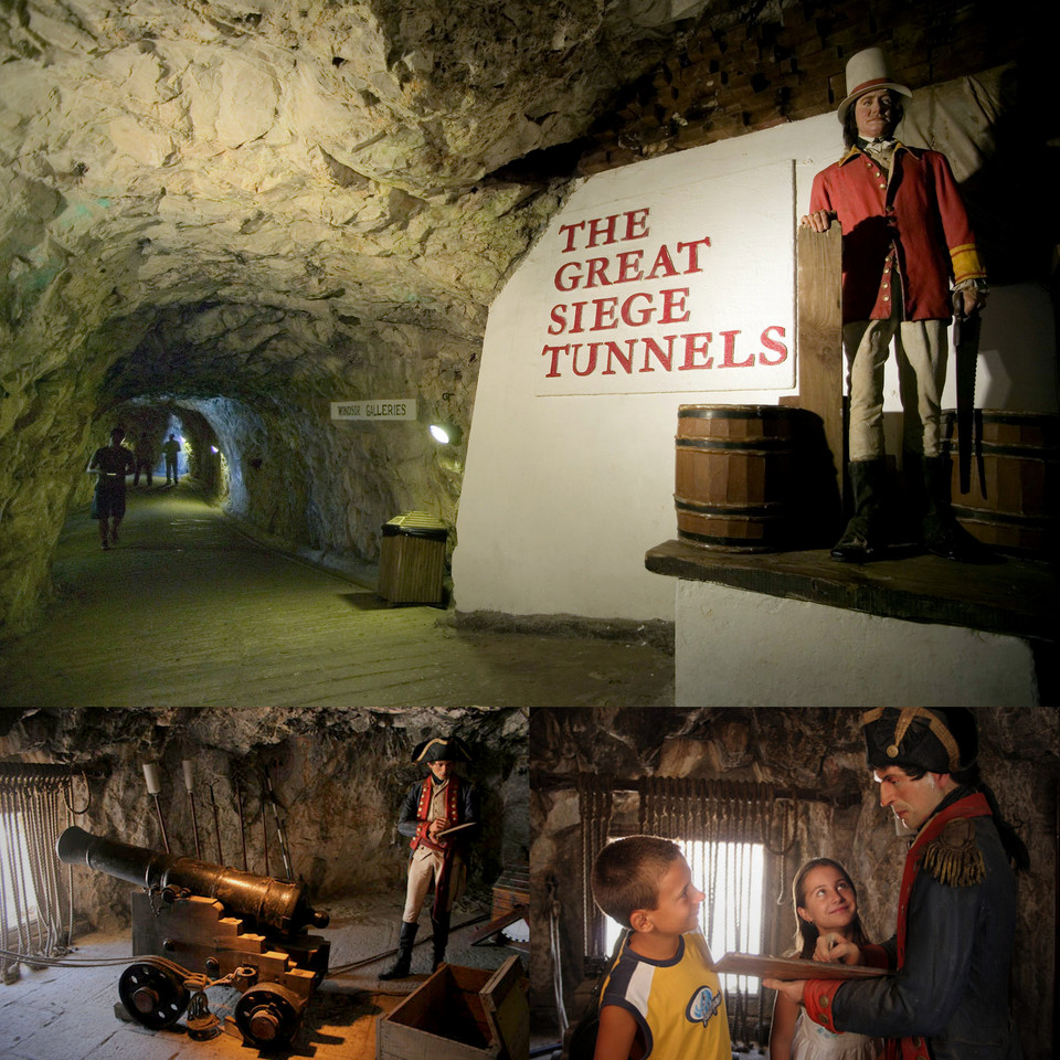 Great Siege Tunnels - tunele z czasów Wielkiego Oblężenia Gibraltaru