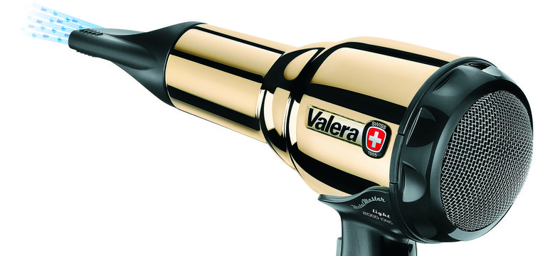 Valera Swiss Metal Master Light Gold – profesjonalna  suszarka do włosów za stali szlachetnej w stylu retro