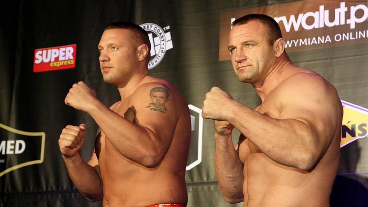 Sean McCorkle  (L) i Mariusz Pudzianowski (P)