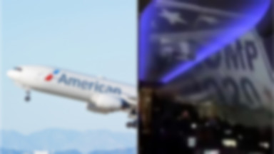 Linie lotnicze American Airlines zawieszają podawanie alkoholu na pokładzie po incydencie ze zwolennikami Donalda Trumpa