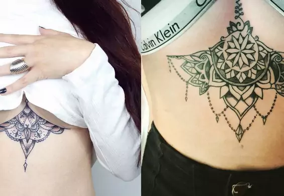 Dziewczyny oszalały na punkcie tatuaży pod biustem. Zobacz te superpomysły
