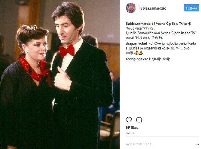 Vesna Čipčić i Ljubiša Samardžić u seriji "Vruć vetar": bila je ovo poslednja epizoda kada je ljubav Vesne i Šurde pobedila
