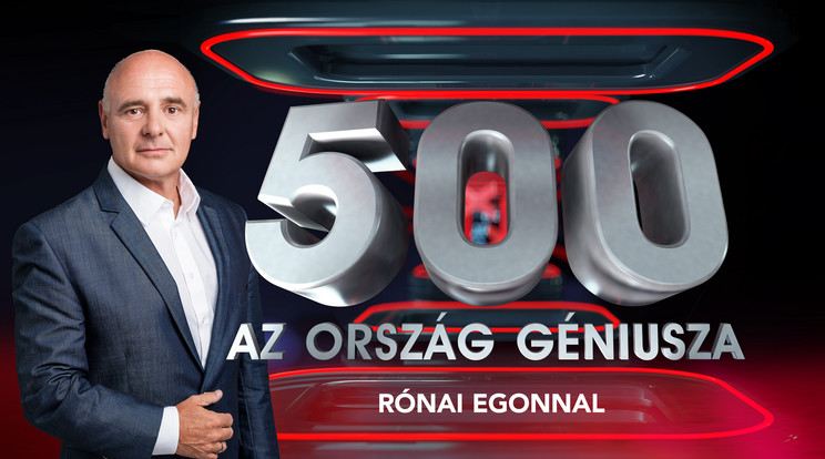 Rónai Egon hétfőn debütált kvízmesterként az 500 – Az ország géniuszában, sikerrel