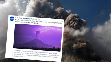 Po wybuchu wulkanu Mount Sinabung w Indonezji miało miejsce niezwykłe zjawisko