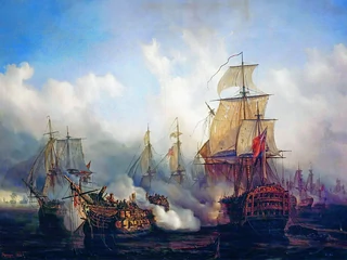 Bitwa pod Trafalgarem w 1805 roku, gdzie Anglicy zwyciężyli flotę hiszpańsko-francuską, była ostatecznym triumfem tych pierwszych, zapewniając im panowanie nad morzami i oceanami świata.