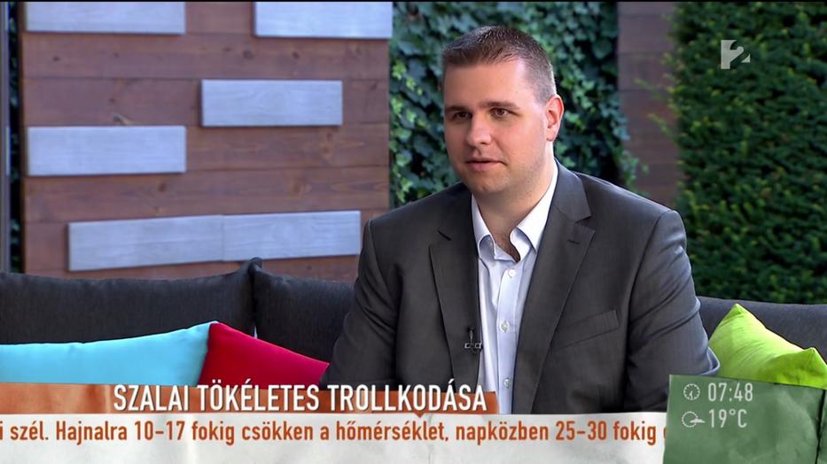 Szalai Ádám a Mokkában tisztázta a trollkodást / Fotó: TV2