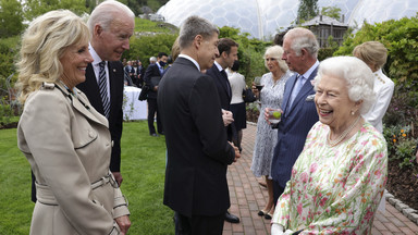 Rodzina królewska gości przywódców G7 w ogrodzie botanicznym