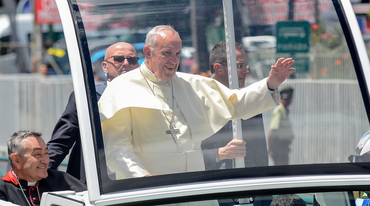 A pápa jelenleg Chilében van / Fotó: AFP