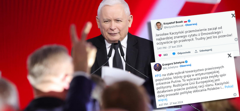 Fala komentarzy po wystąpieniu Jarosława Kaczyńskiego. "Chyba mu się nie uda"