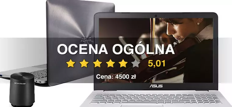 Laptop Asus N551J z logo Bang&Olufsen – jeden dla wszystkich