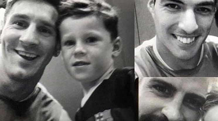 Messi, Suárez és Neymar is megvolt Rooney fiának a Barca-öltözőben