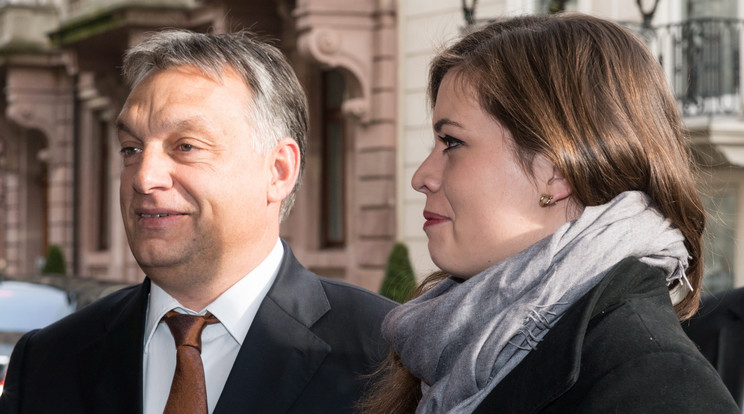 Egyszer külföldi útjára is elkísérte édesapját Orbán Sára /Fotó: MTI